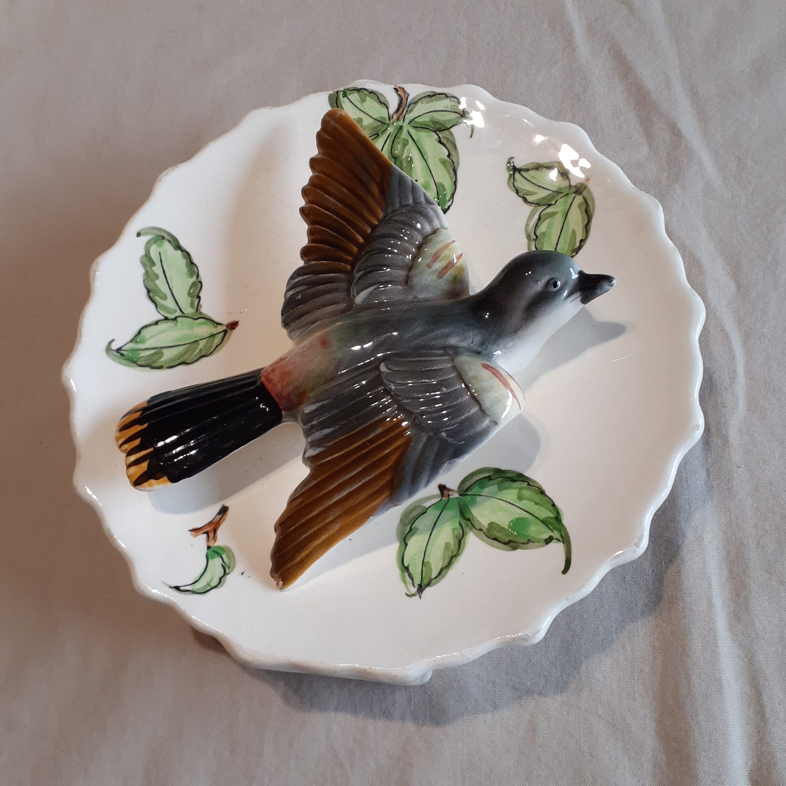 Porcelain Ceramic Ceramic Wall Vase 3D Bird Baltimore Oriole